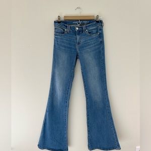 Next Level Stretch American Eagle Low Rise Flare Jeans